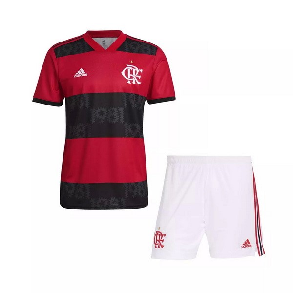 Heimtrikot Flamengo Kinder 2021-2022 Rote Günstige Fußballtrikots